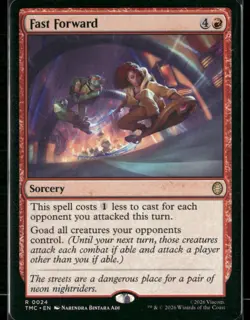 FAST FORWARD (SURGE FOIL) 24 COMMANDER: TEENAGE MUTANT NINJA TURTLES MTG NM/M - Image 1