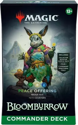 MTG Bloomburrow Peace Offering Commander Deck Sealed Precon + Free Dice - Image 1