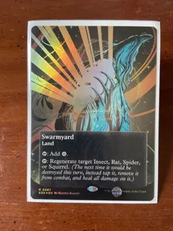 Swarmyard (0087) (Borderless) -Foil Near Mint MTG Stellar Sights - Image 1