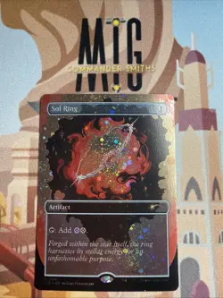 Sol Ring ✨ Borderless Galaxy FOIL ✨ MTG NM Near Mint Secret Lair (1494) - Image 1
