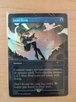MTG Swan Song (1591) (Rainbow Foil) Secret Lair Drop Foil - Image 1