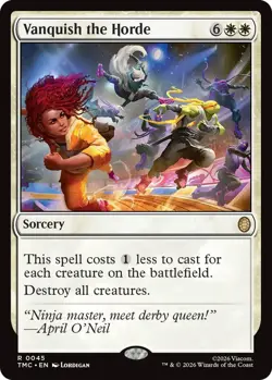 x1 Vanquish the Horde - Surge Foil R MTG Commander: Teenage Mutant Ninja Turtles - Image 1