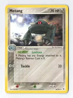 Metang 44/101 Uncommon Regular Hidden Legends Vintage Pokemon Card NM - Image 1
