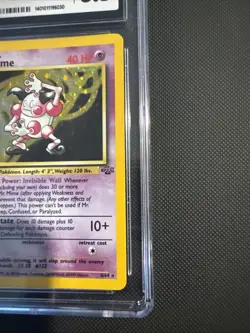 Mr. Mime 1st Edition Holo Rare Pokemon Card Jungle 6/64 CGC 8.5 Mint Near Mint - Image 3