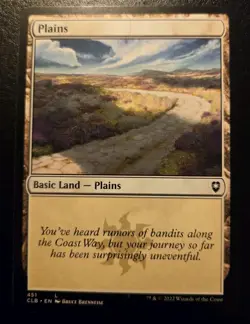 Plains 451 Land Commander Legends: Battle For Baldur's Gate Magic: The Gathering - Image 1