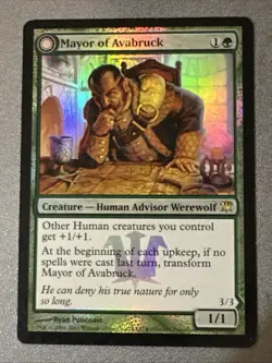Mayor Of Avabruck/ Howlpack Alpha Foil X1 Innistrad Promo NM Condition See Pics - Image 1