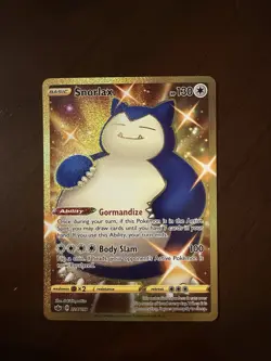 Pokemon TCG Snorlax 224/198 Chilling Reign Gold Secret Rare Holo - Image 2