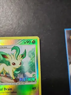 Pokemon TCG Leafeon 24/100 Majestic Dawn Platinum Stamped Reverse Holo - Image 3