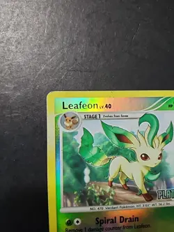 Pokemon TCG Leafeon 24/100 Majestic Dawn Platinum Stamped Reverse Holo - Image 4