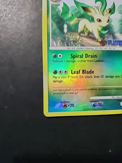 Pokemon TCG Leafeon 24/100 Majestic Dawn Platinum Stamped Reverse Holo - Image 5