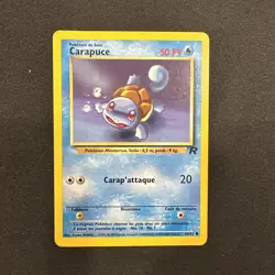 Pokemon TCG French LP Carapuce Squirtle 68/82 Team Rocket Common Card WOTC - Image 1