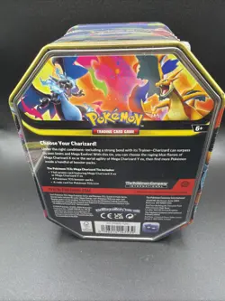 Pokemon TCG Mega Charizard X ex Tin 4 Booster Packs & Charizard Promo - Image 4