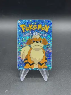 Growlithe Holo Pokemon Vintage 2000 Vending Prism Sticker Nintendo Rare - Image 1