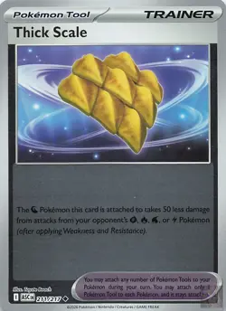 Thick Scale 211/217 Ascended Heroes Pokemon Reverse Holo Lightly Played - Image 1