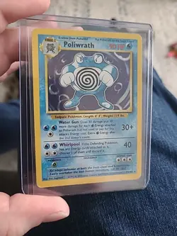 Pokemon TCG Poliwrath Base Set 13/102 Holo 1999-2000 Wizards Base Set Copyright - Image 1