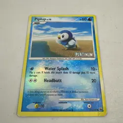 Pokemon Piplup 71/100 & Chimchar 56/100 Reverse Holo Platinum Stamped LOW GRADE - Image 2