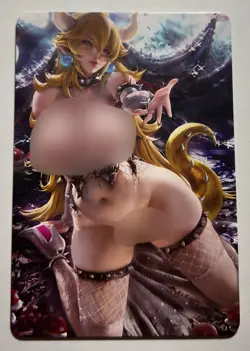 SEXY HEROINE WAIFU Bowsette MARIO ACG PREMIUM HOLOFOIL CARD NM - Image 2