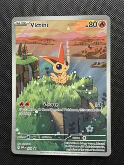 Pokemon Victini SVP 208 Promo Illustration Rare - Image 1