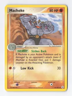 Machoke 41/101 Uncommon Regular Hidden Legends Vintage Pokemon Card NM - Image 1