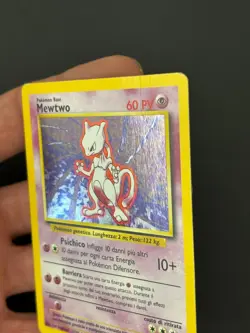 Pokemon Mewtwo 10/102 Set Base - HOLO - Ita - Vintage - Played/Poor - Image 4