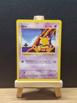 Pokemon 1999 WOTC Base Set Shadowless Abra 43/102 - Excellent - Image 1