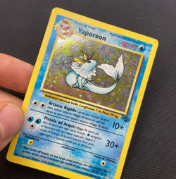 Pokemon Card Vaporeon Holo 12/64 Jungle ITA italiano good GD vintage - Image 3