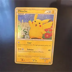 Pokemon Pikachu Italian PW2 World Collection Holo Promo Card TCG 2010 - Image 1