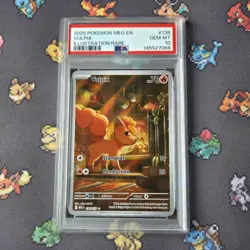 PSA 10 - Vulpix 138/132 Mega Evolutions Illustration Rare Pokemon Card - Image 1