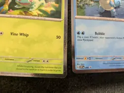 Squirtle Charmander Bulbasuar 151 Promo HD Swirls Each Card Pokemon TCG RARE! - Image 4