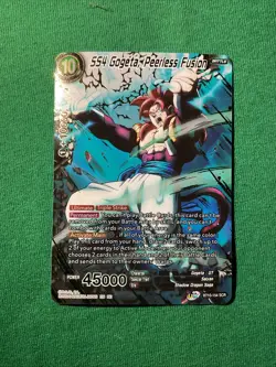 SS4 Gogeta, Peerless Fusion BT10-154 SCR 2nd Ed. Dragon Ball Super Card Game NM - Image 1
