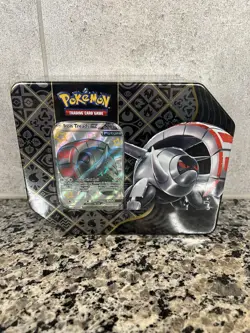 Pokemon Scarlet & Violet Paldean Fates Iron Treads EX Tin Sealed - Image 1