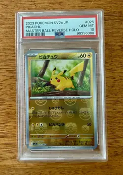Pokemon TCG Pikachu Scarlet & Violet-151 025/165 Master Ball - Image 1
