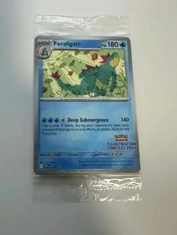 Pokemon Illustration Contest 2024 Promo Feraligatr Pikachu & Toxtricity SEALED - Image 1