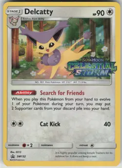 Pokemon TCG Delcatty - (Prerelease) Promo SM Promos SM132 - Image 1
