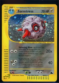 Pokemon SKYRIDGE - #H8/H32 Forretress - Holo - ENG - Lightly Played - Image 1