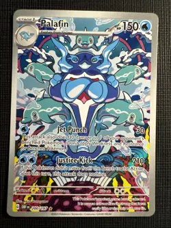 Palafin 200/197 Illustration Rare Holo Obsidian Flames Pokemon - Image 2