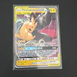 Pokemon Pikachu & Zekrom GX 33/181 Team Up TAG TEAM Holo Ultra Rare 240 HP Engl… - Image 1