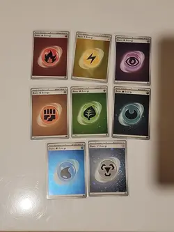 Pokemon Holo Energy Lot 8 All Types - Image 1