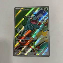 Pokemon Bulbasaur 037 First Partner Illustration Full Art Holo Promo - Image 1