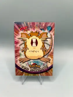 Pokemon Card - Raticate #20 - Topps Series 1 - Black Logo - Image 1