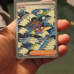 Pokemon TCG Surfer Trainer Supporter Holo Rare ASC 293/217 English Card 2026 - Image 1