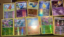 Pokemon TCG bundle of 10 rare reverse holo cards job lot - Image 1