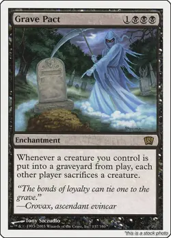 Grave Pact [8ED - 137] - MP TCG MTG - Image 1