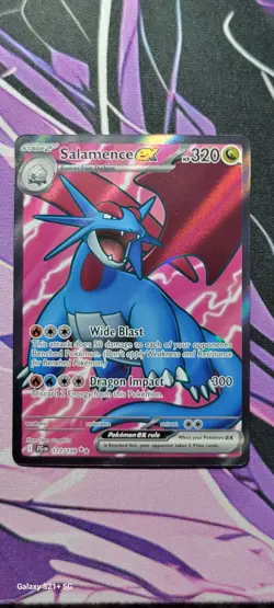 SALAMENCE EX Pokemon tcg card JTG Journey Together Illustration UR SIR IR #177 - Image 1