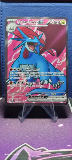 SALAMENCE EX Pokemon tcg card JTG Journey Together Illustration UR SIR IR #177 - Image 2