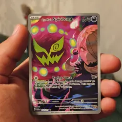 Pokemon TCG Cynthia's Spiritomb Full Art Illustration Rare Holo 244/217 Eng - Image 1