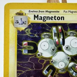 Magneton - 11/62 - Fossil Set - Unlimited - Holo Rare - Pokemon - WOTC - Damaged - Image 2