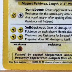 Magneton - 11/62 - Fossil Set - Unlimited - Holo Rare - Pokemon - WOTC - Damaged - Image 5