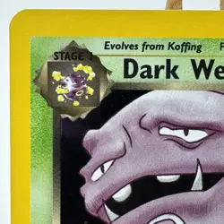 Dark Weezing - 14/82 - Team Rocket - Unlimited - Holo Rare - Pokemon - Played - Image 2