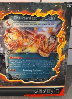 Pokemon Charizard ex Special Collection Box - 5 Boosters - Etched Promo - SEALED - Image 3